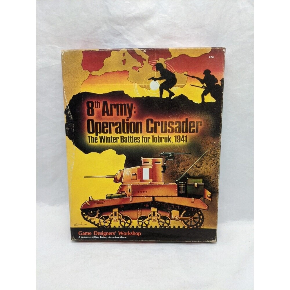 GDW 8th Army Operation Crusader The Winter Battles For Tobruk 1941 Board Game